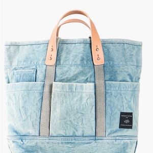 Immodest Cotton Construction Tote Acid Wash